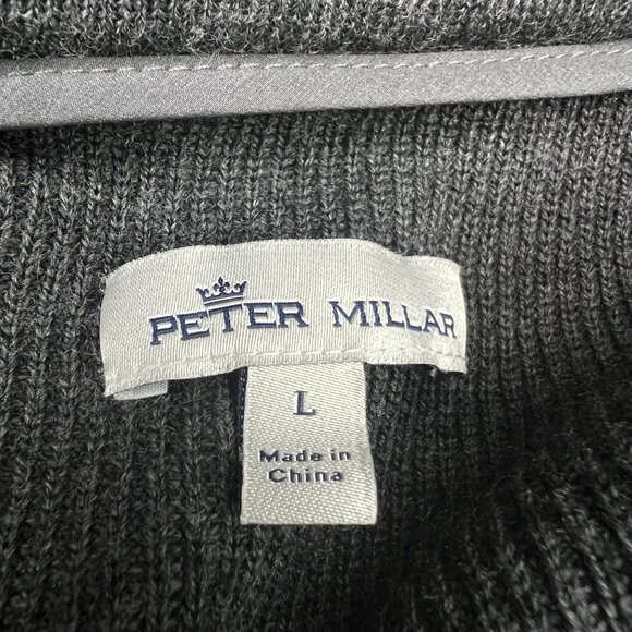 Peter Millar Crown Elite Hybrid Quilted Jacket Men’s Size Large 100% Merino Wool - Picture 9 of 11